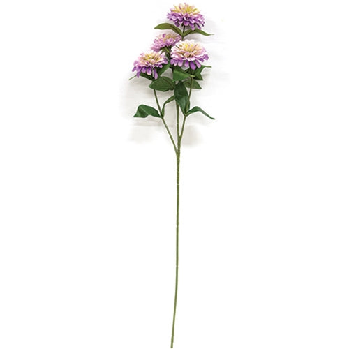 Lilac Zinnia Spray - 23.5"