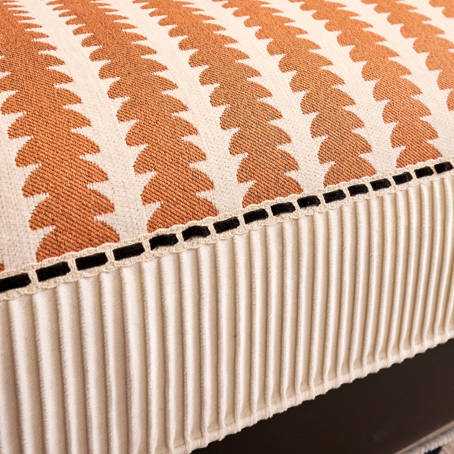 Vertical Stripes Sectional Sofa Cover Slipcover - Non-Slip, Fits L-Shape Couches