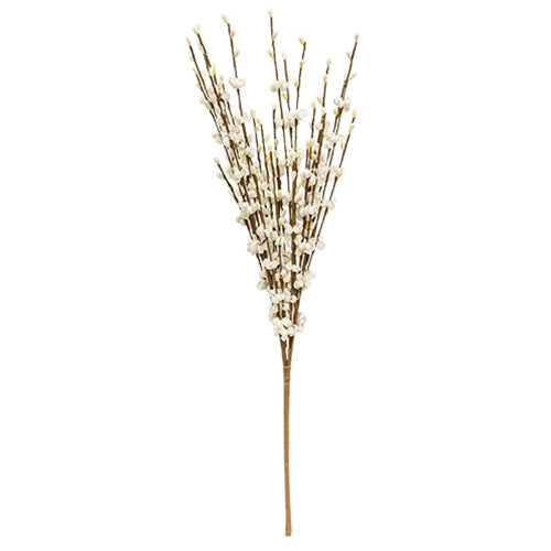 Cream Curly Q & Pip Berry Spray 20"