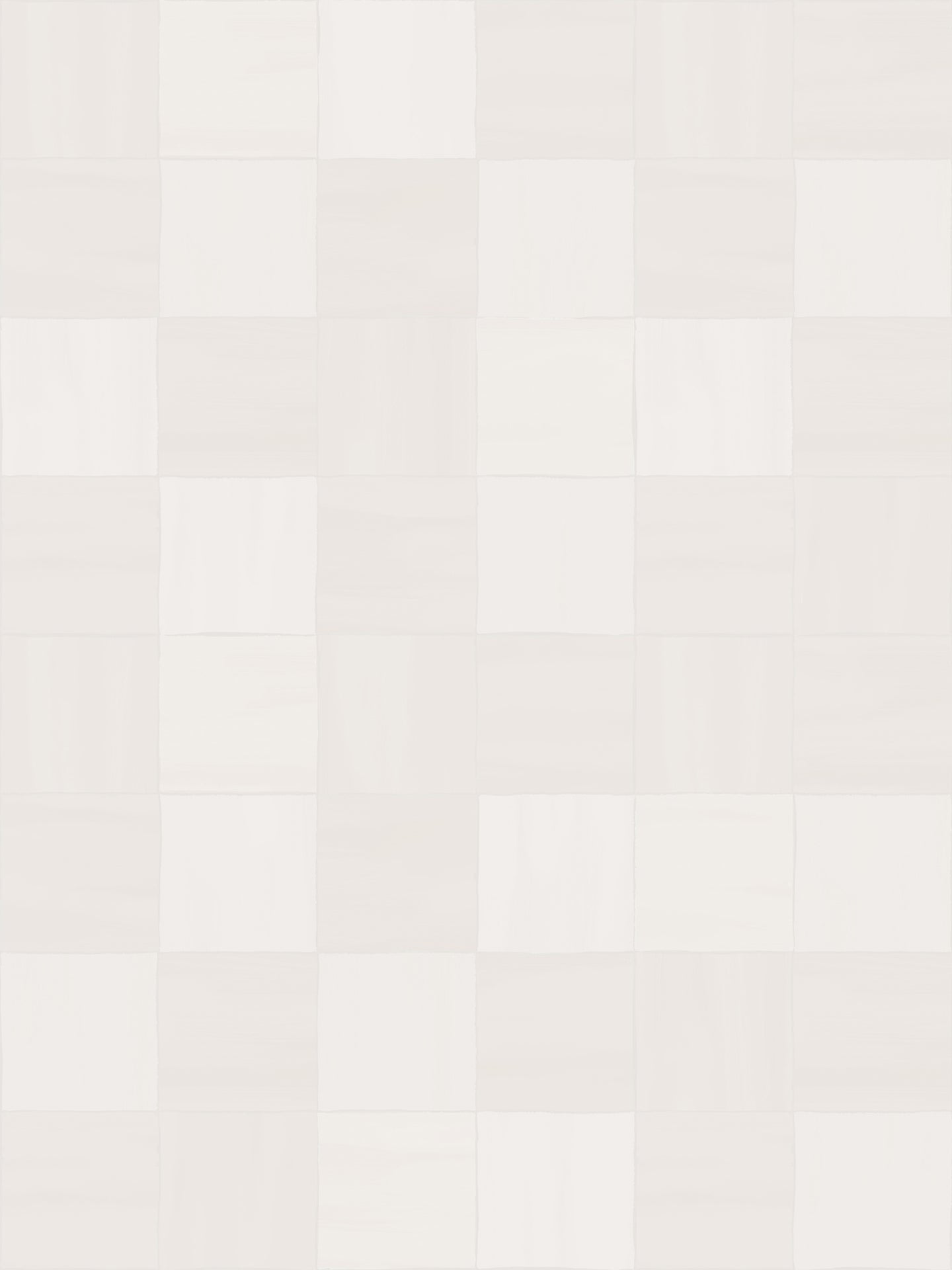 Zellige Wallpaper, white