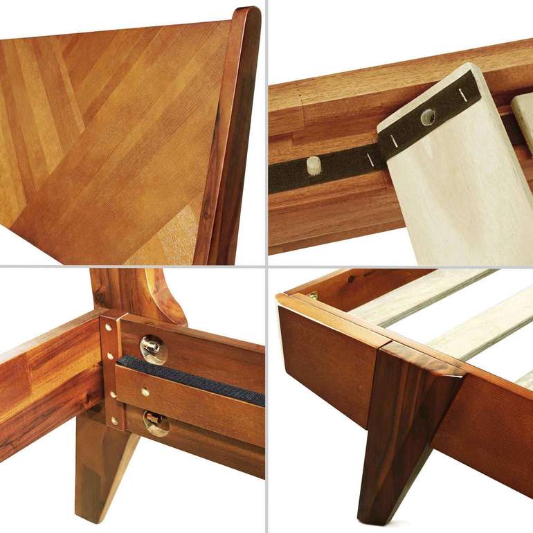 Rorns Gazelle Platform Bed Frame With Headboard for Ultimate Comfort