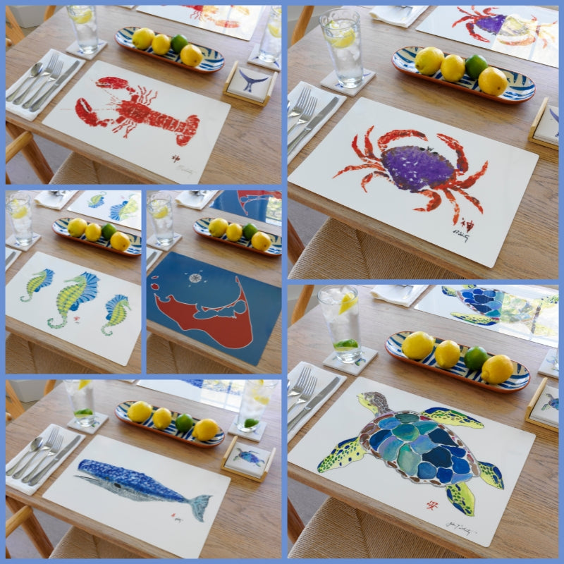 Sea Turtle Placemat | Beach House Coastal Table Decor