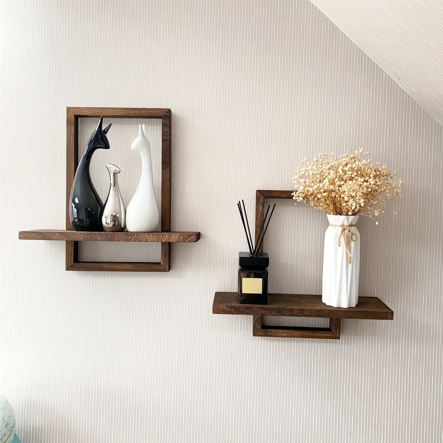 Floating Shelves - Rustic Wooden 2pcs