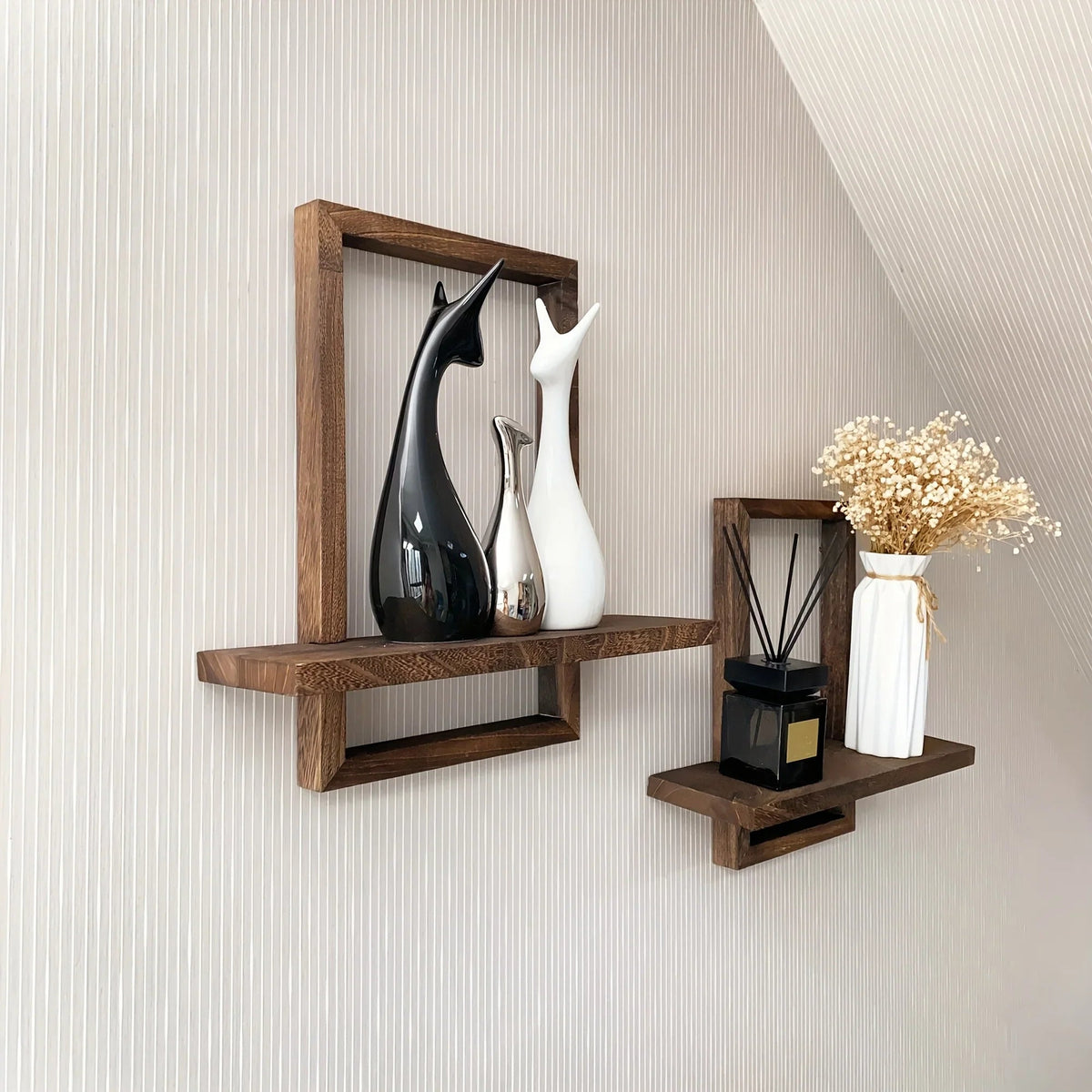 Floating Shelves - Rustic Wooden 2pcs