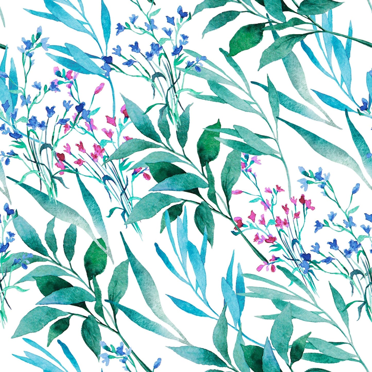 Green Botanical Leaves Wallpaper