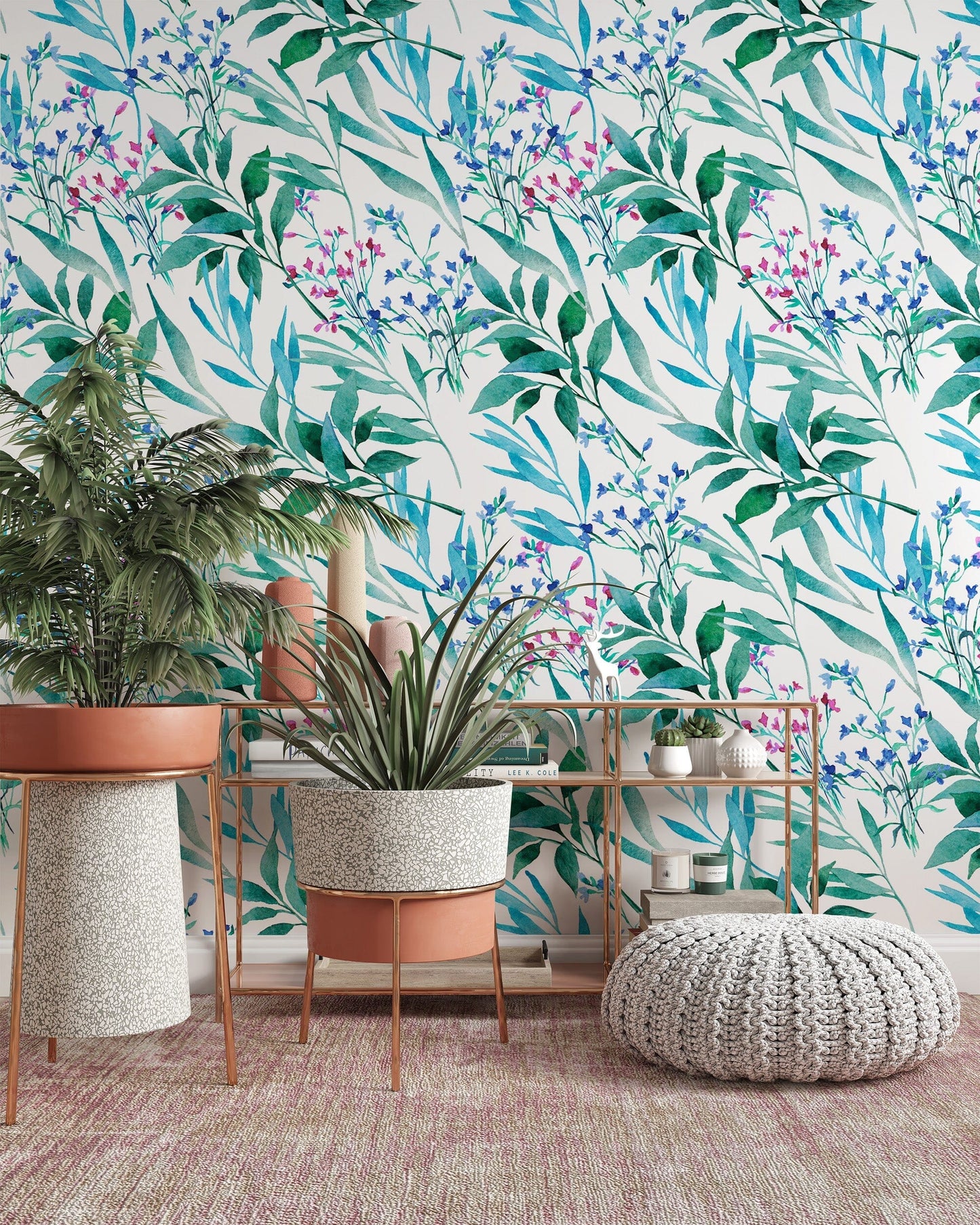 Green Botanical Leaves Wallpaper