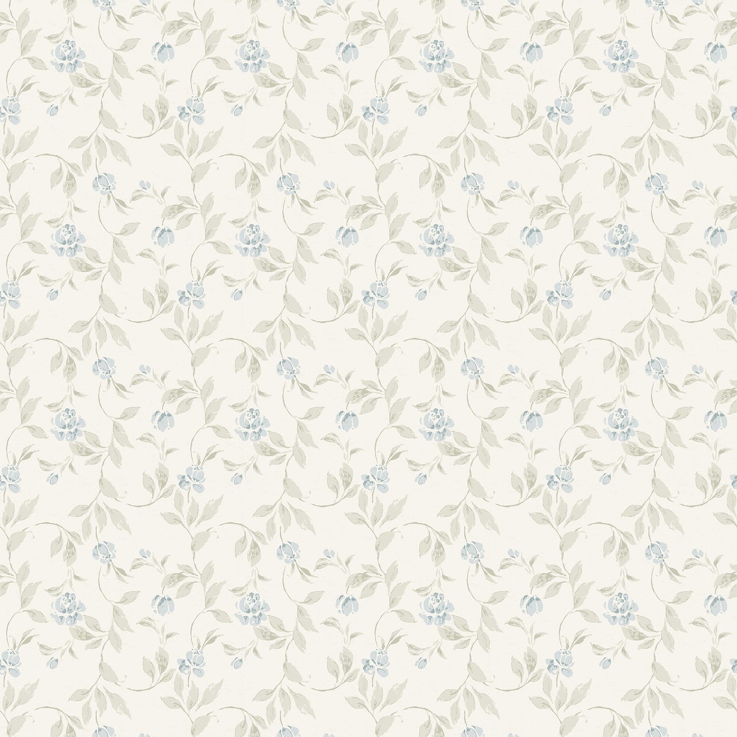 Blythe Cream & Blue Wallpaper | Vintage Floral Trail
