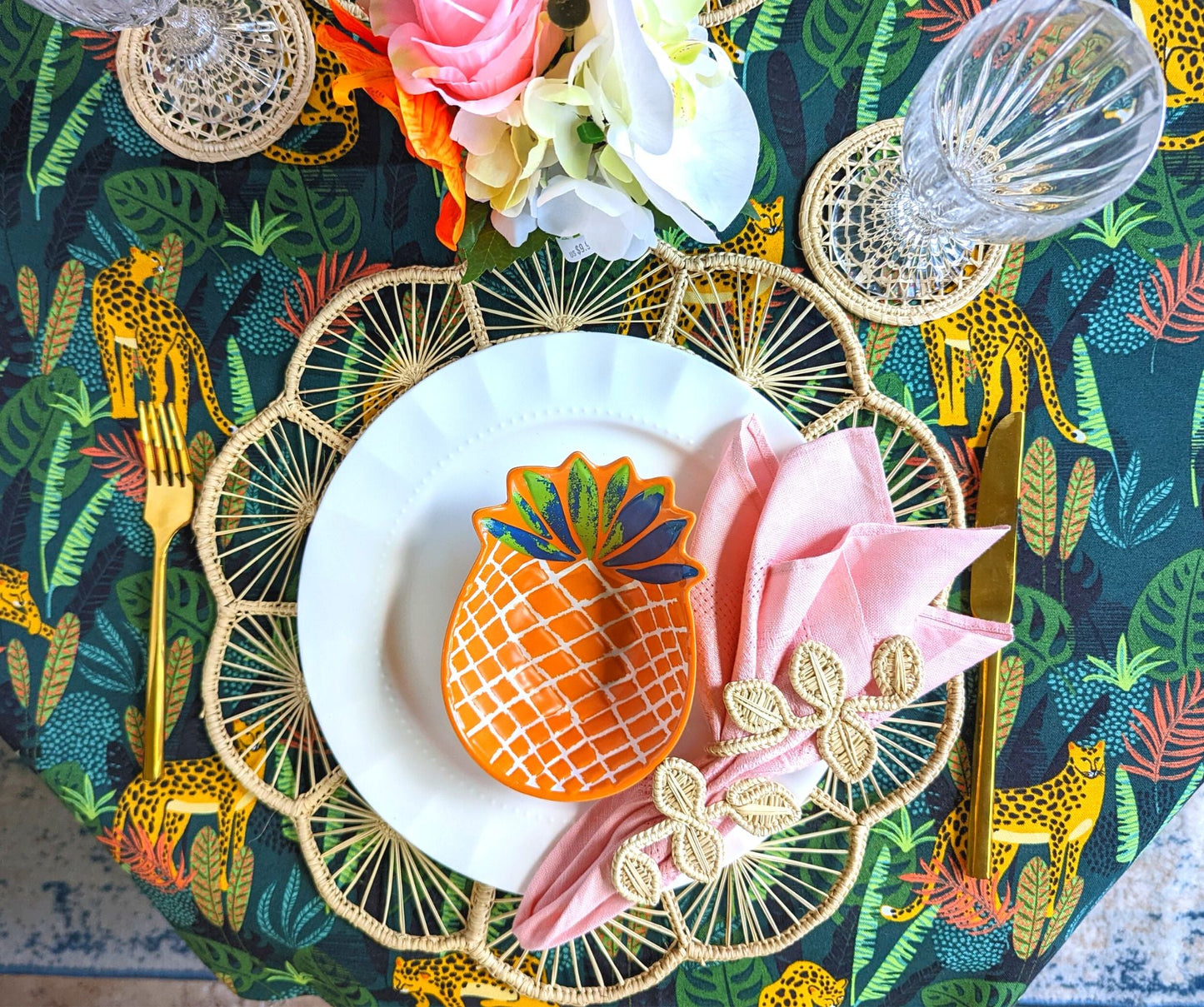 Vines Handwoven Iraca Napkin Ring