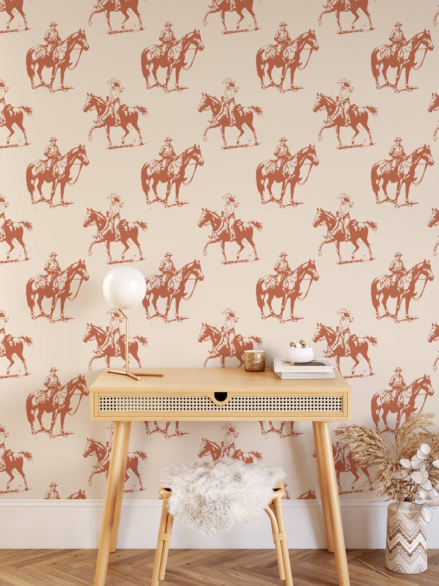 Vintage Western Cowboy Wallpaper