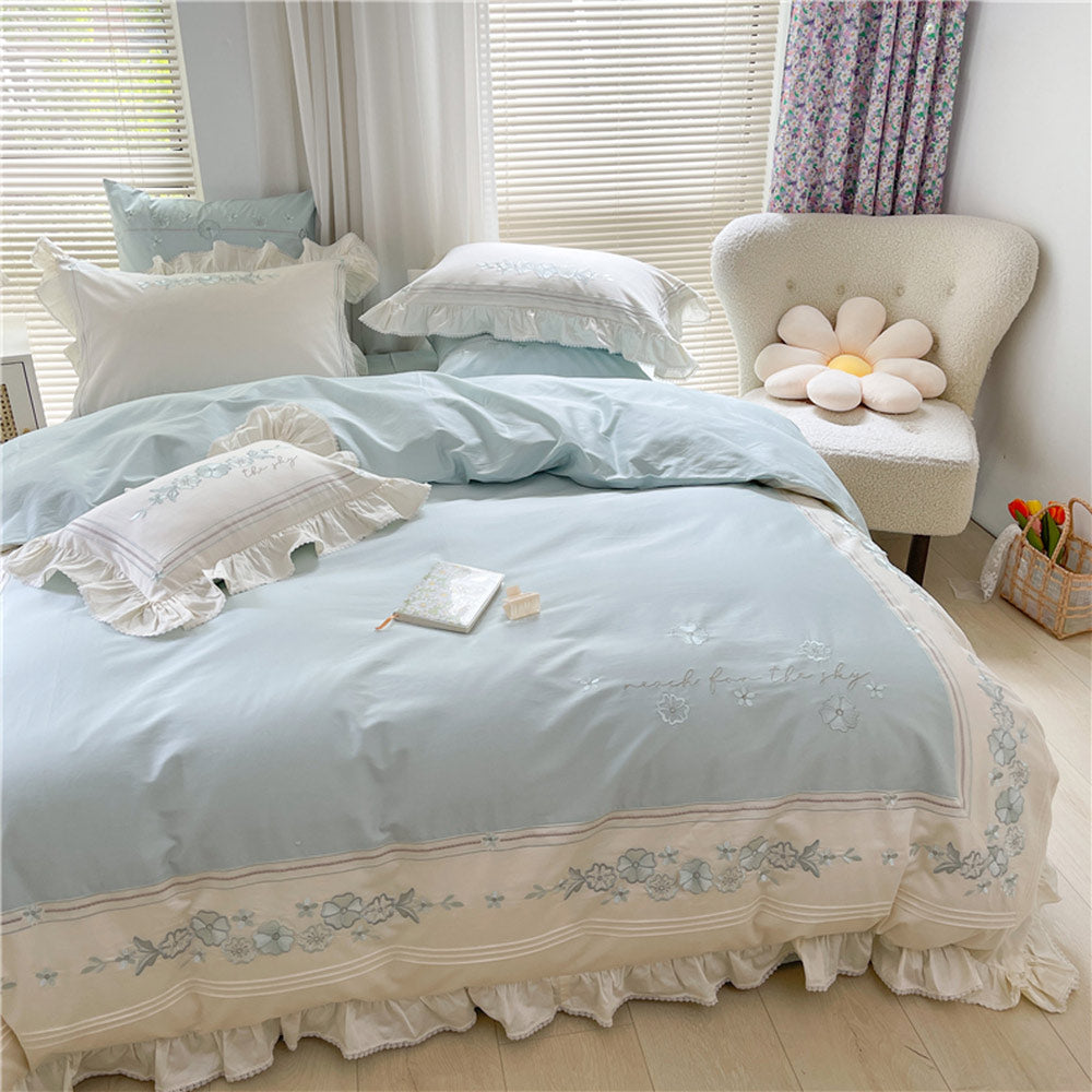 French Princess Embroidery Duvet Cover