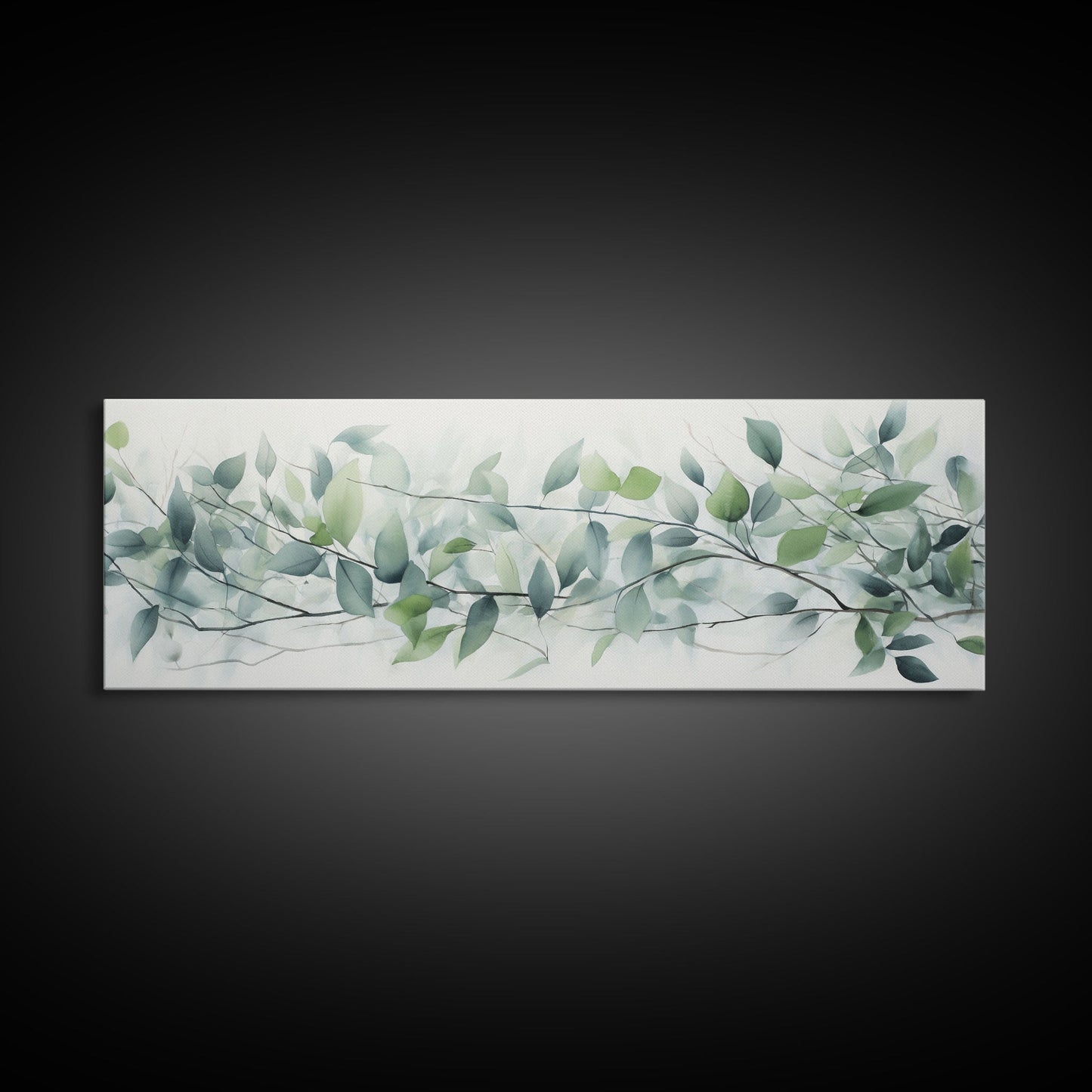 Botanical Art Print - Framed Canvas Print - Eucalyptus Art - Garden Print - Large Gallery Wrap Ready To Hang Wall Art, Optional Frame