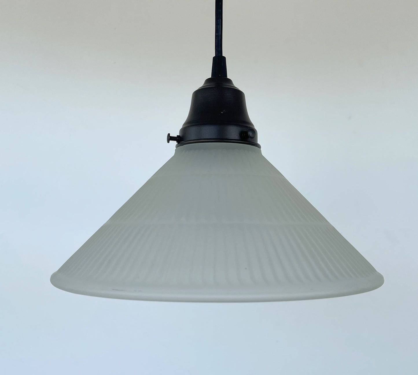 Modern Holophane PENDANT Light - Frosted