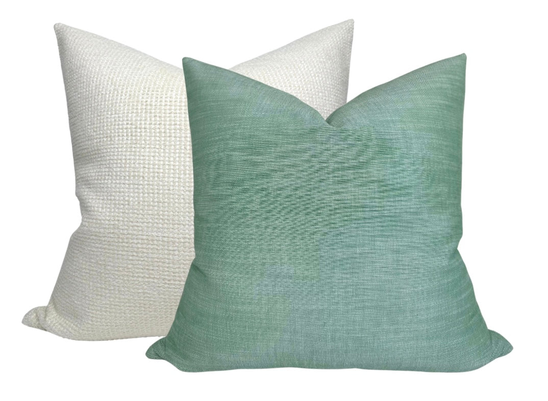 Maroma Pillow Cover in Verde Green, Christopher Farr Textiles