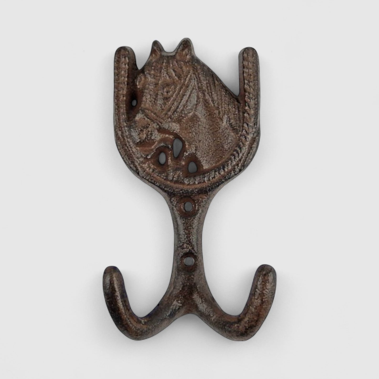 Horseshoe Wall Hanger, Vintage Cast Iron Hook for Coats & Keys