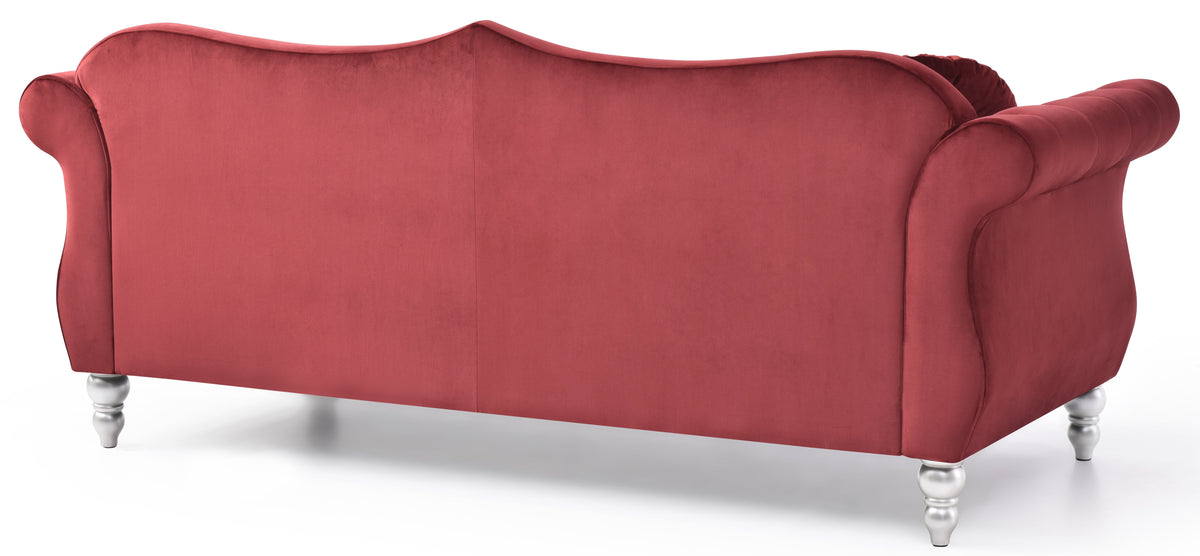 Hollywood G0669A-S Sofa in Burgundy