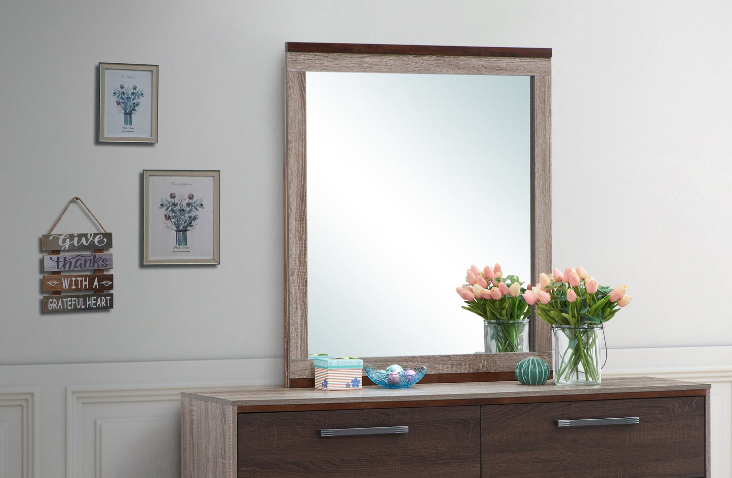 Magnolia G1400-M Mirror in Gray/Brown