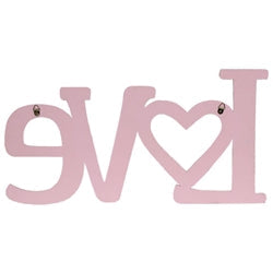 Love Glittered Heart Wall Hanger