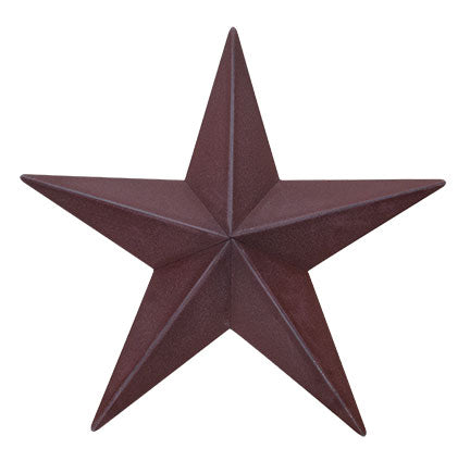 Dark Burgundy Barn Star 12"