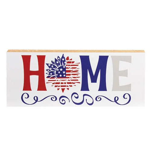 Home Americana Sunflower Block - 10" x 4"