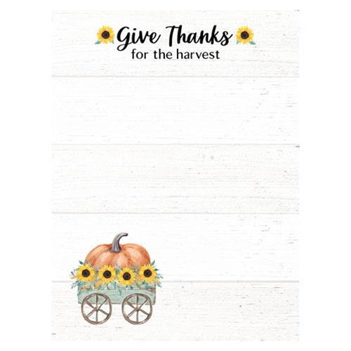 Give Thanks for the Harvest  Mini Notepad