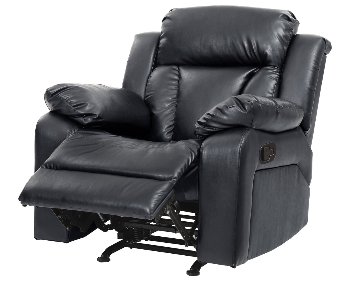 Elegant Padded Arm Recliner