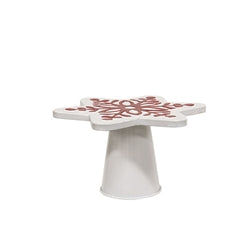 2/Set - Distressed Metal Snowflake Risers