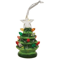 Ceramic Tree Glow Ornament - 3 Asstd.