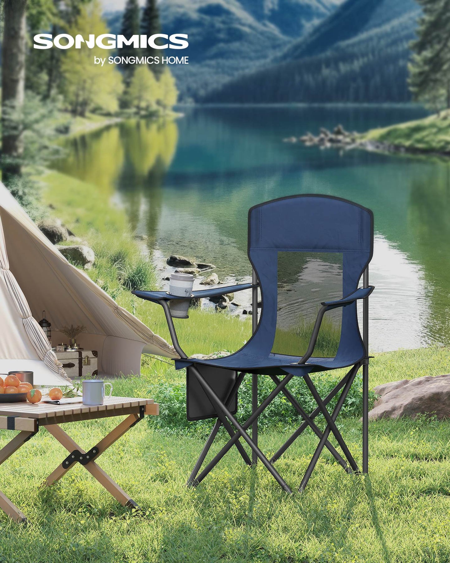 Foldable Sports Chairs Set of 2