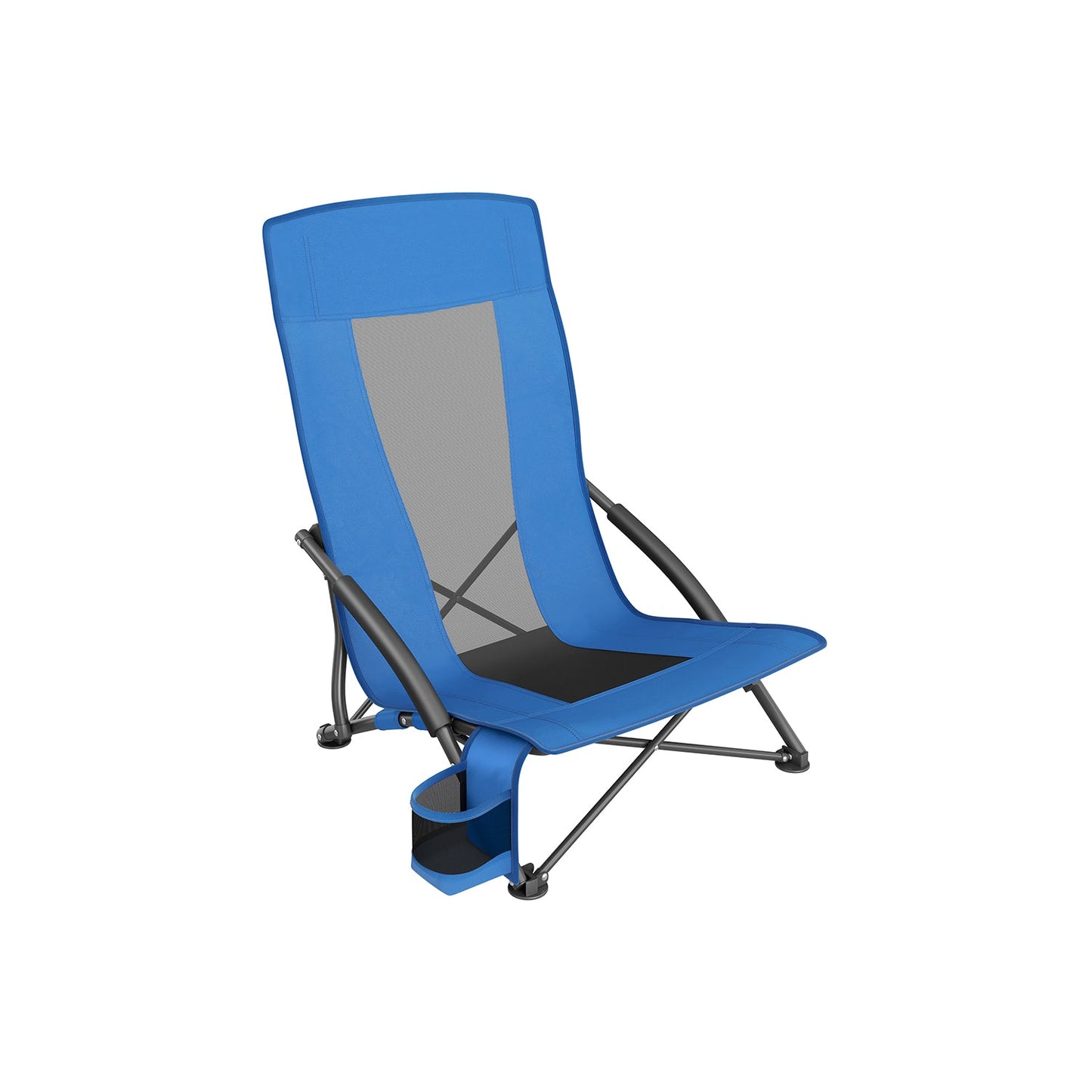 Portable Outdoor Beach Chair with High Backrest