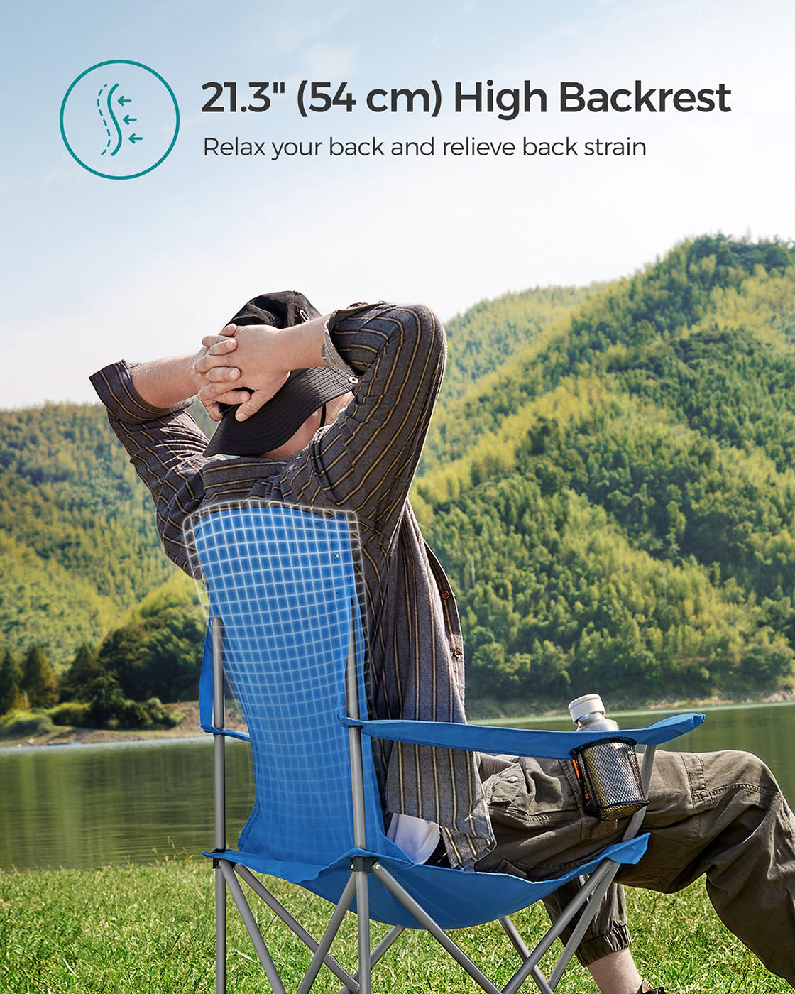 Set of 2 Folding Camping Chairs