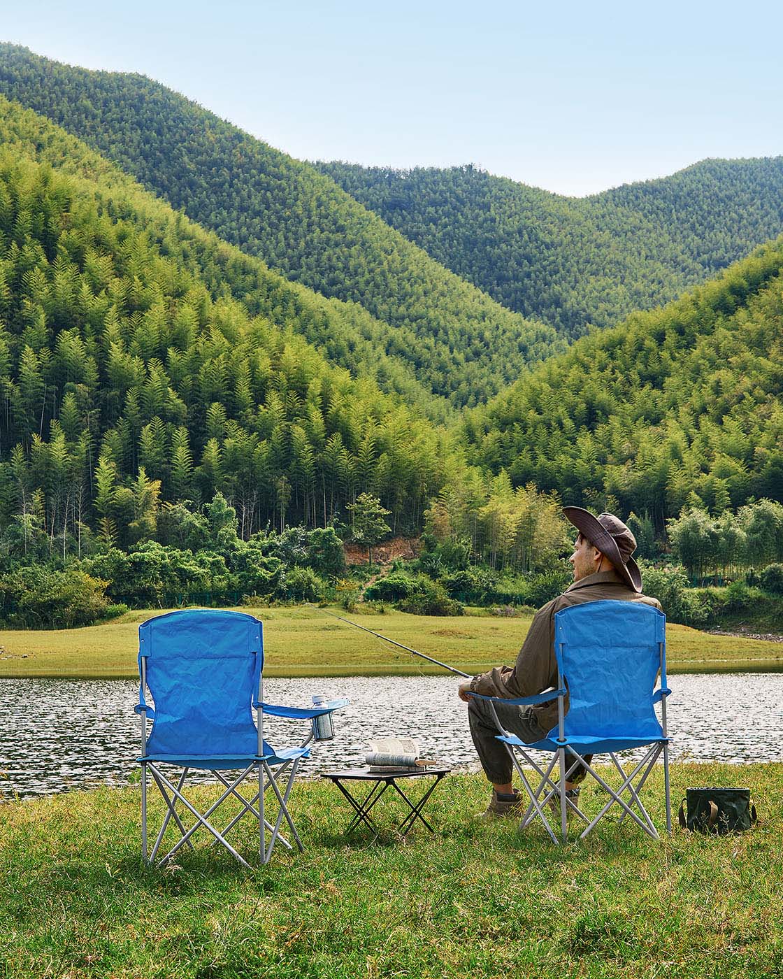 Set of 2 Folding Camping Chairs