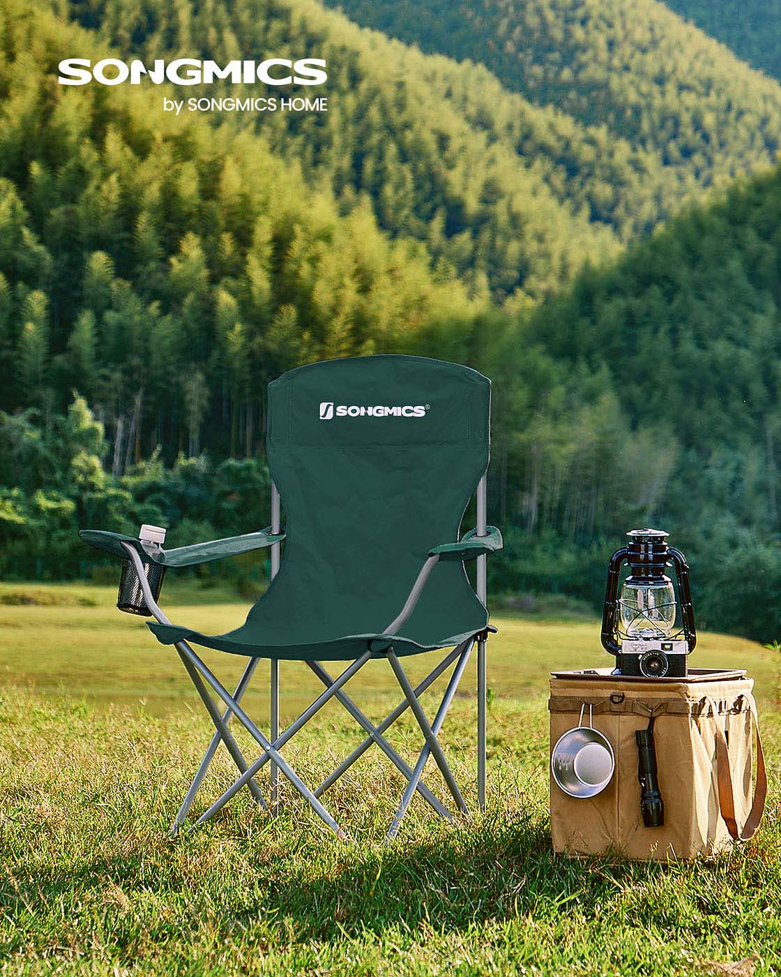Set of 2 Folding Camping Chairs