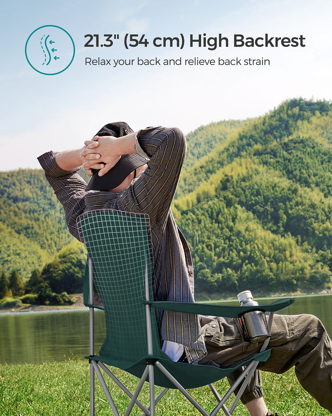 Set of 2 Folding Camping Chairs