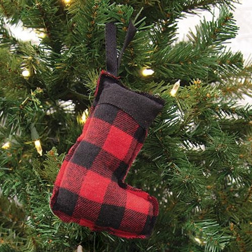 Buffalo Check Stocking Ornament