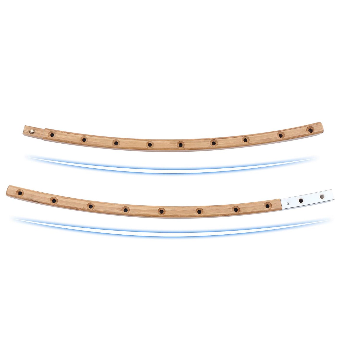 Quilted Hammock with Curved Bamboo Spreaders