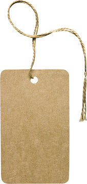 Kraft String Tags - 2-1/2"x1-1/2" - 100/pkg.