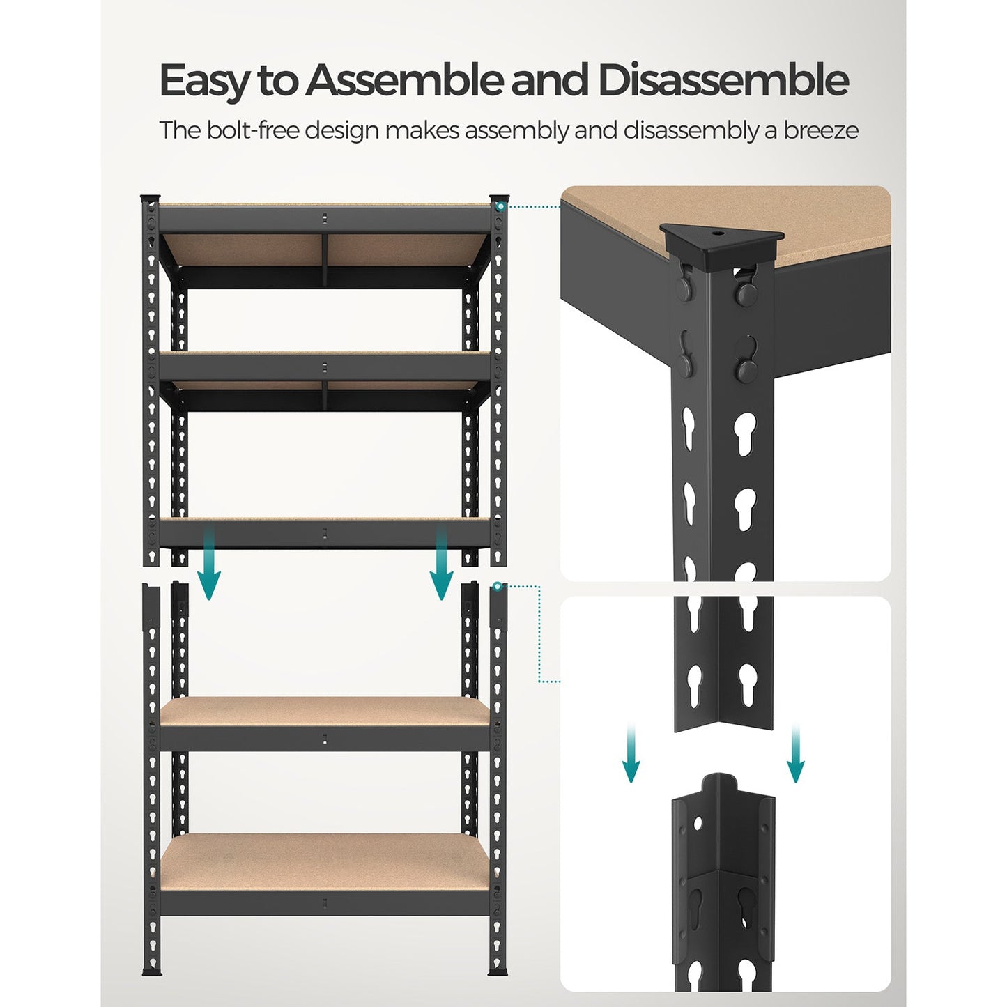 5-Tier Garage Storage Shelf