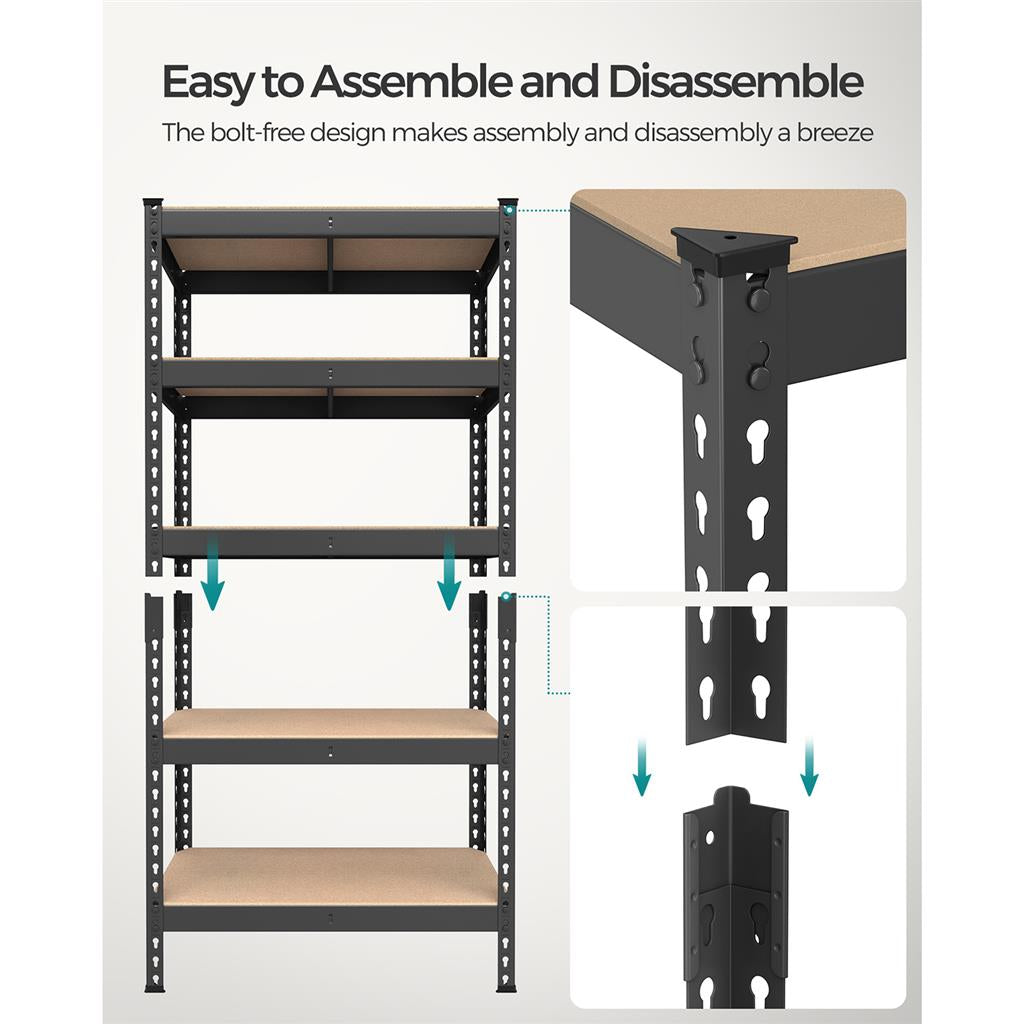 5-Tier Storage Shelves Set of 2