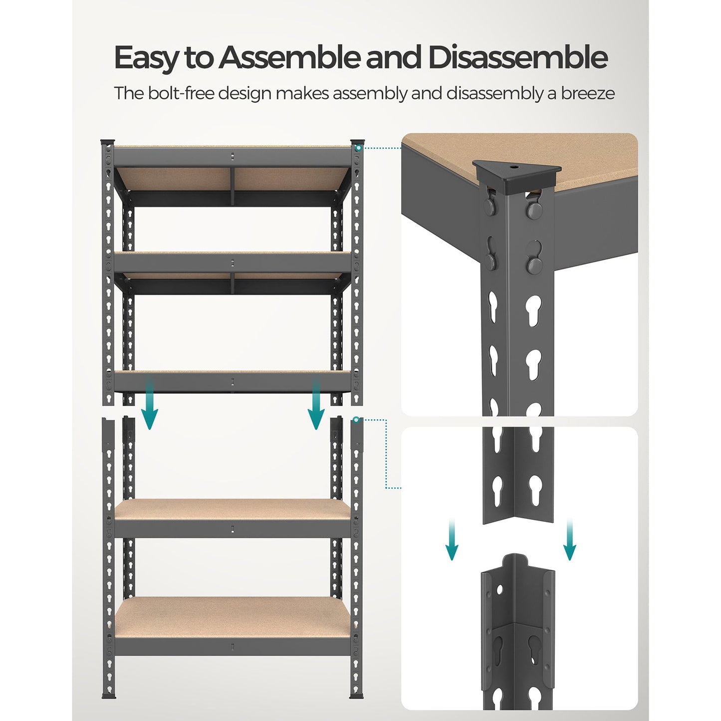 5-Tier Garage Storage Shelf