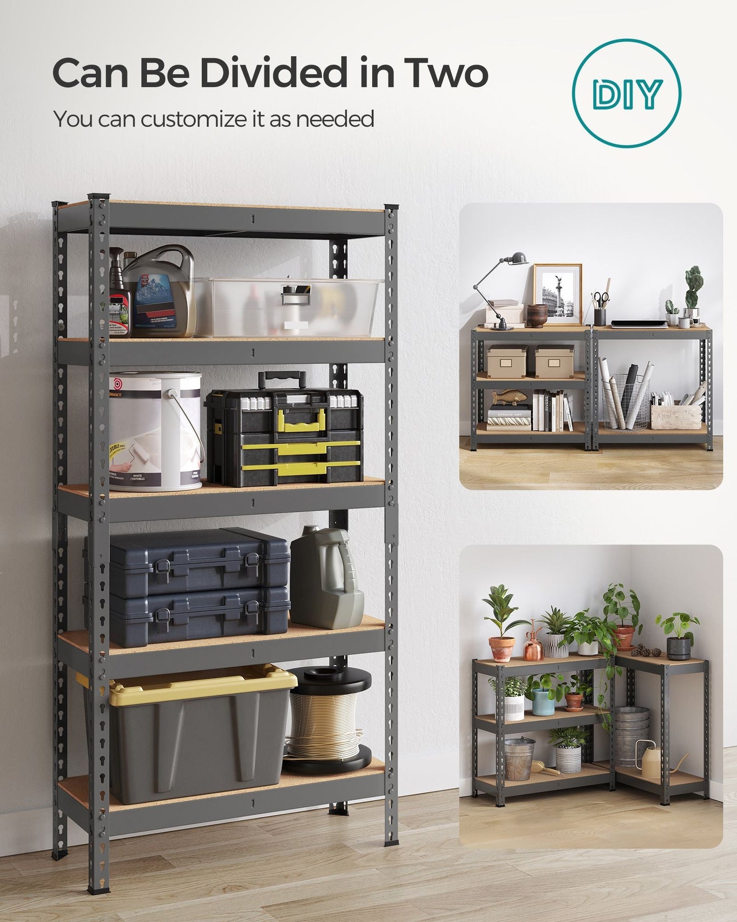5-Tier Storage Shelves Set of 2