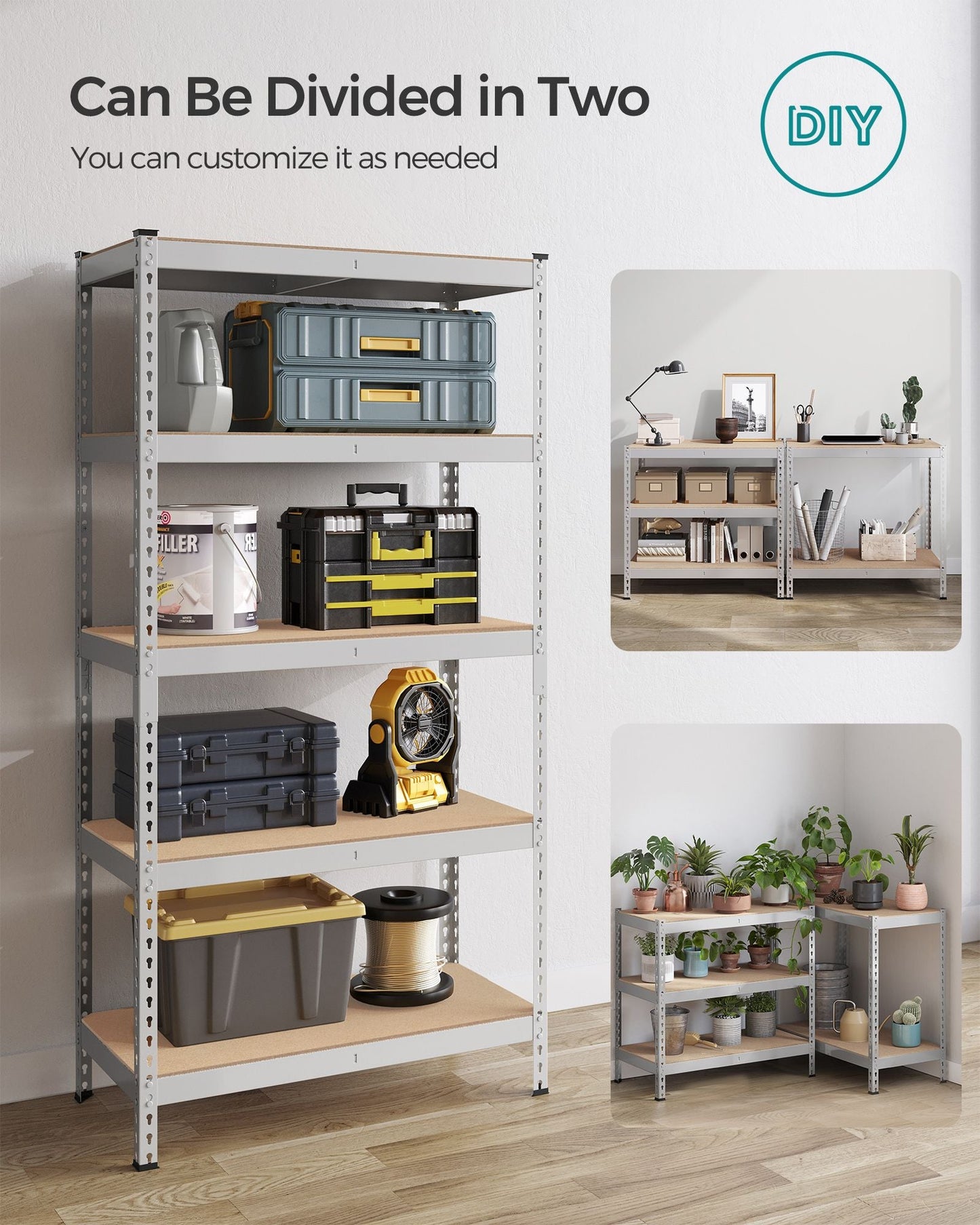 5-Tier Storage Shelves Set of 2