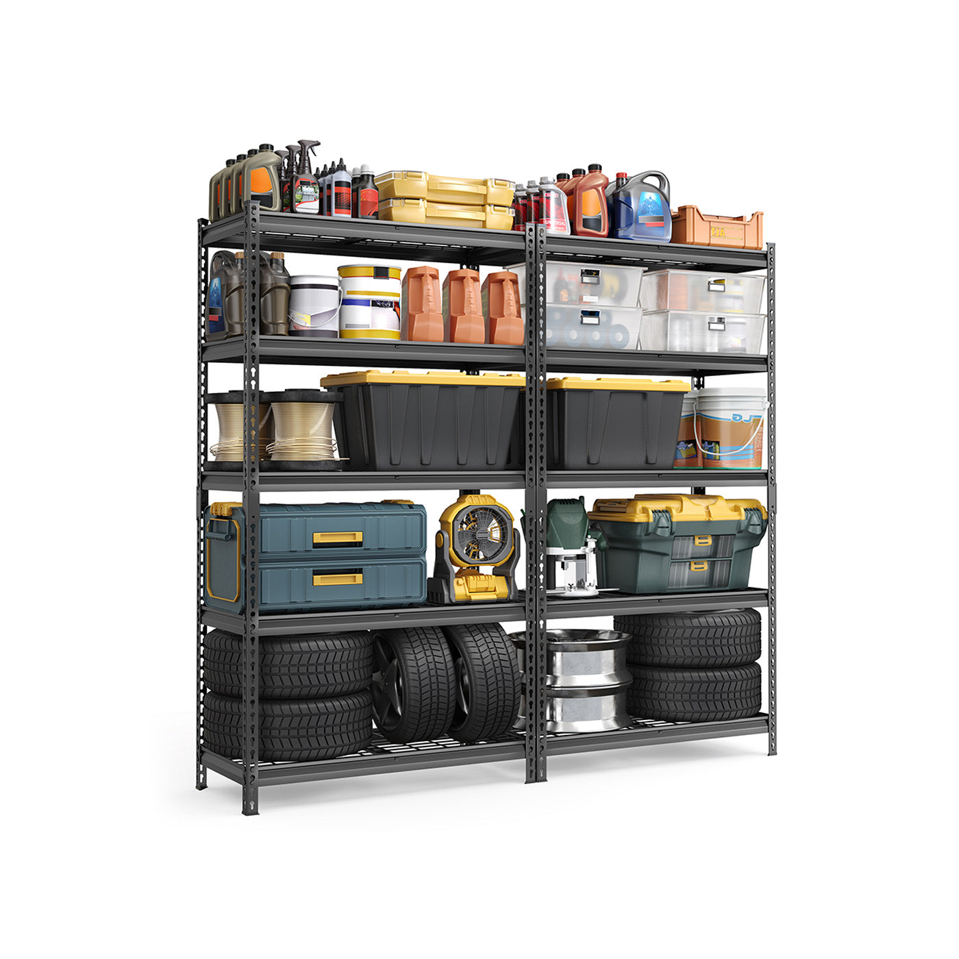 5-Tier Storage Shelves, 2,250 lb Load