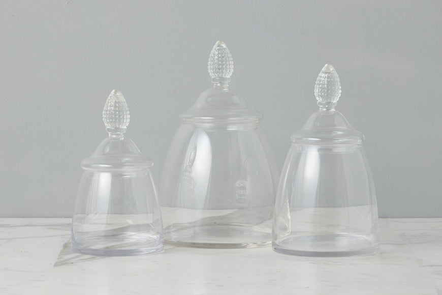 Glass Teardrop Jar