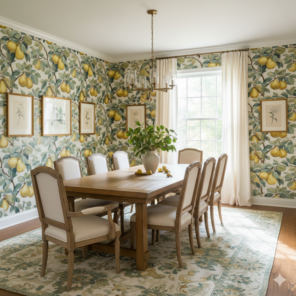 Golden Pear Harvest Wallpaper