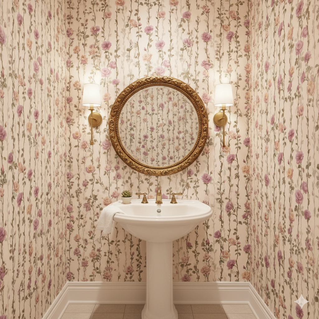 Vineyard Rosewalk Wallpaper