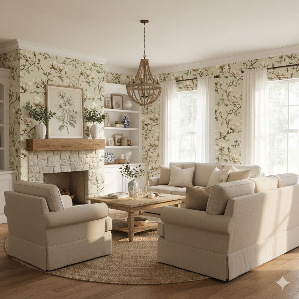 Magnolia Murmurs Wallpaper