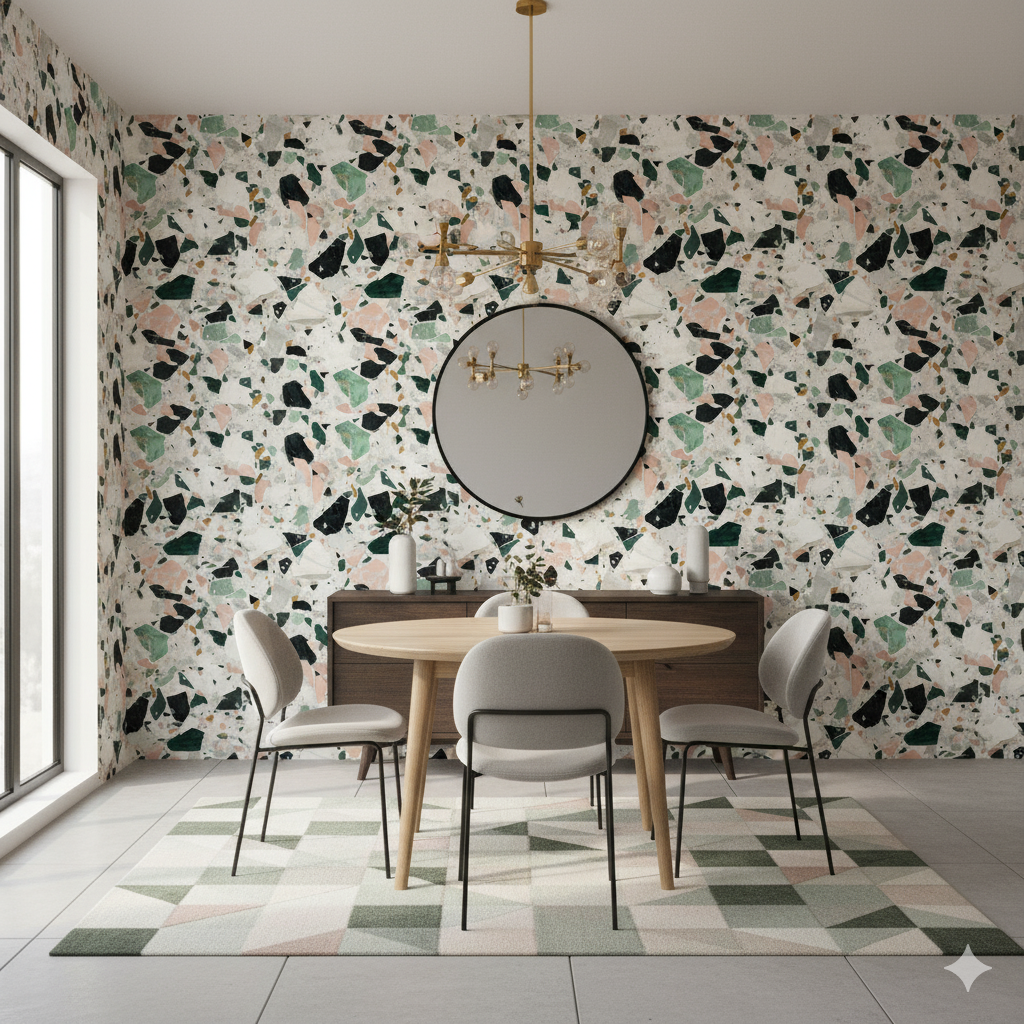 Verona Verde Wallpaper