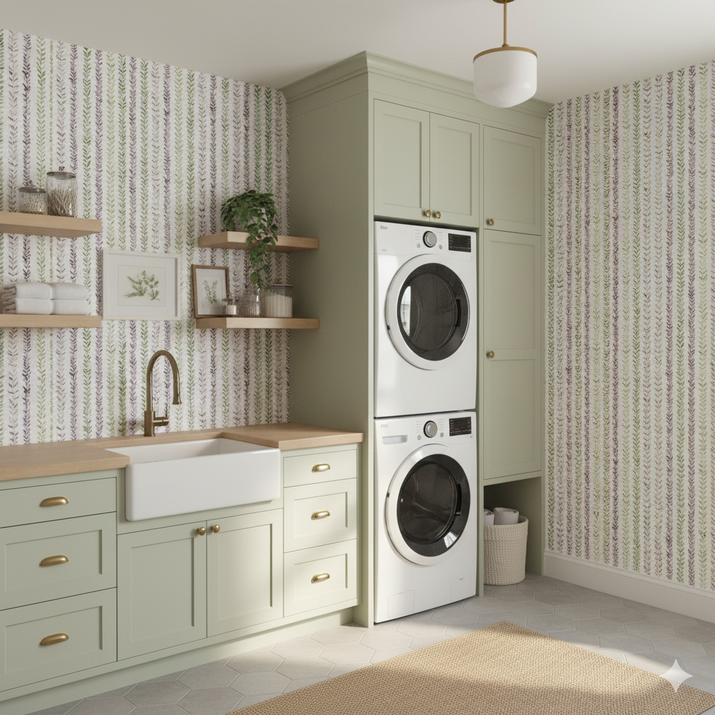 Lavender Trellis Wallpaper