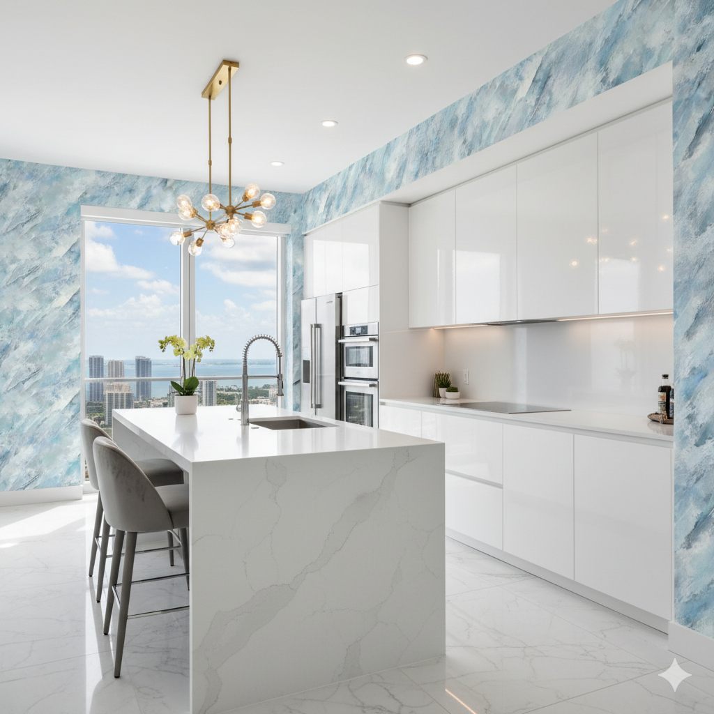 Glacial Veil Wallpaper