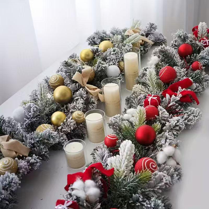 Golden Metal Winter Decor with Holiday Accents